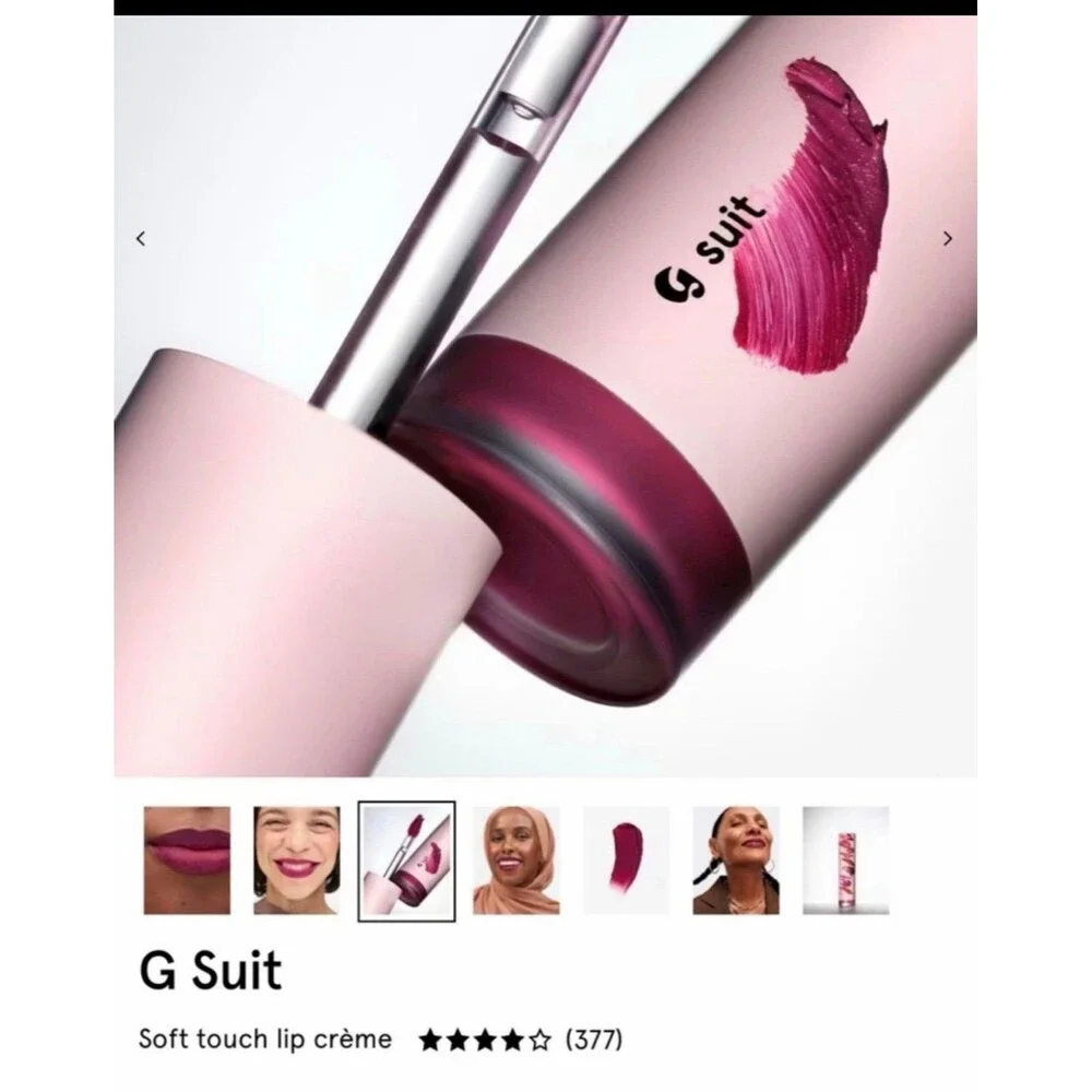 Glossier soft touch lip cream. Tempo